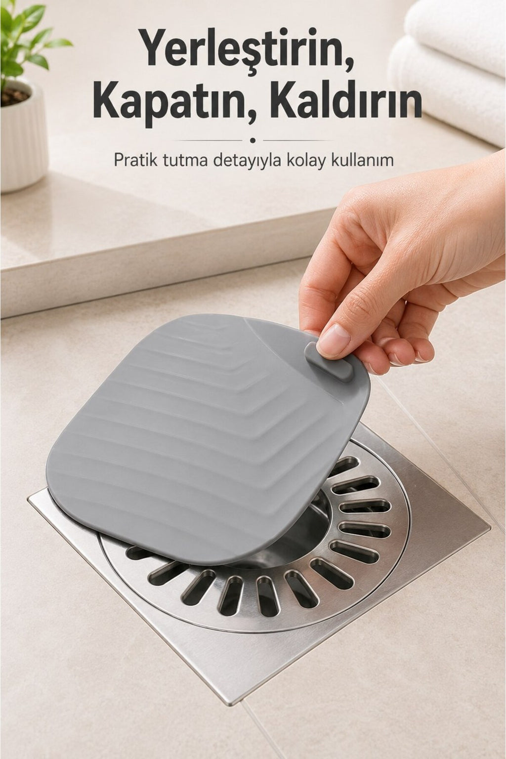Silikon Gider Kapağı Esnek Banyo Duş Yer Süzgeci Kapatıcı