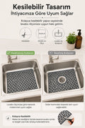 Kesilebilir Lavabo Tezgah Koruyucu Mat