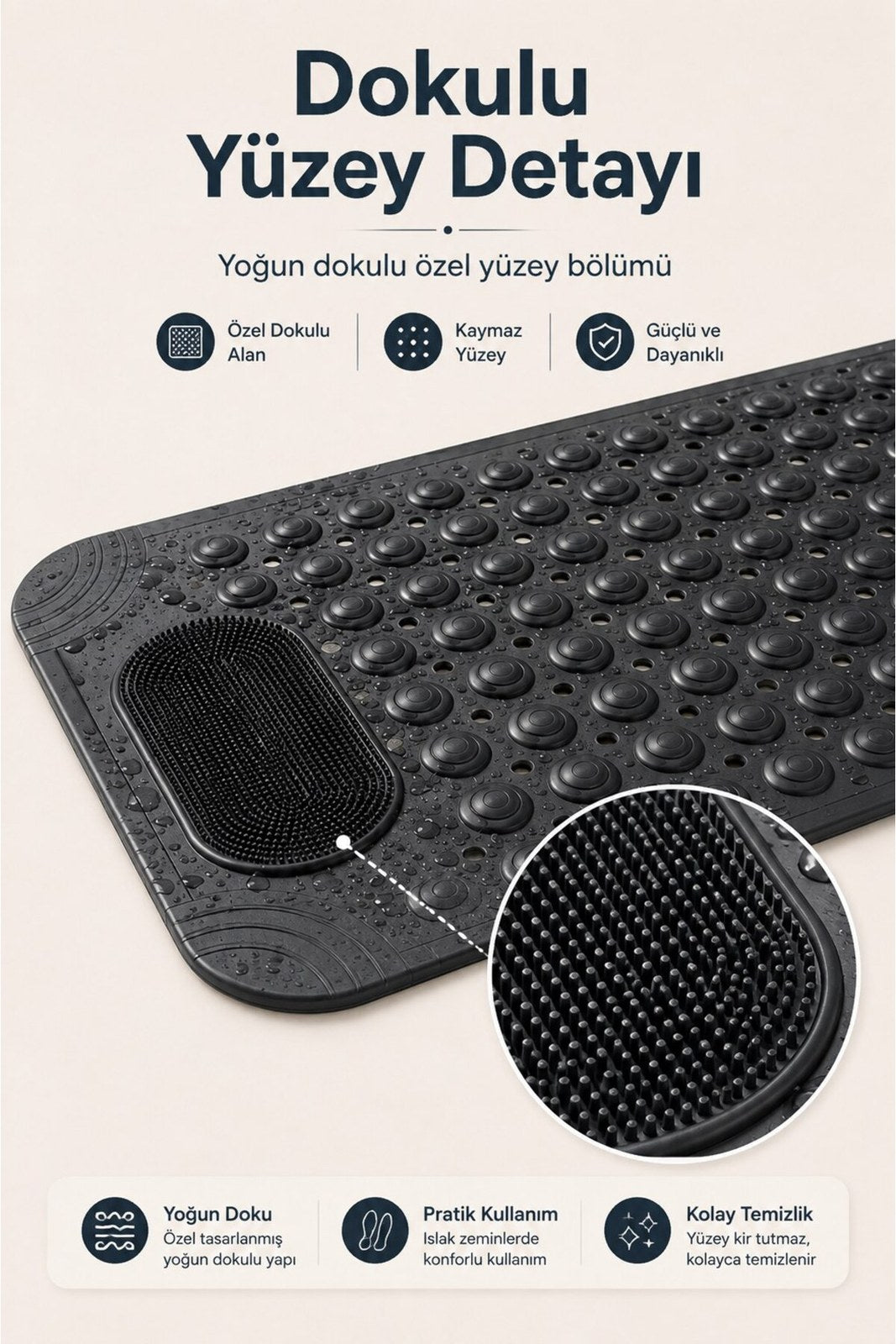 Kaydırmaz Banyo Duş Paspası