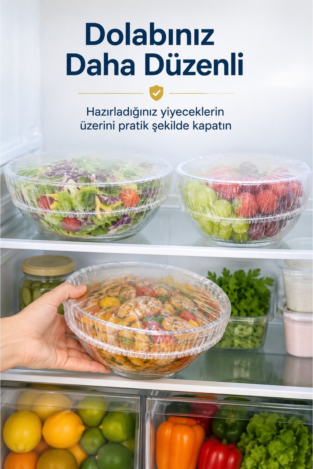 Lastikli Gıda Bonesi 100 adet