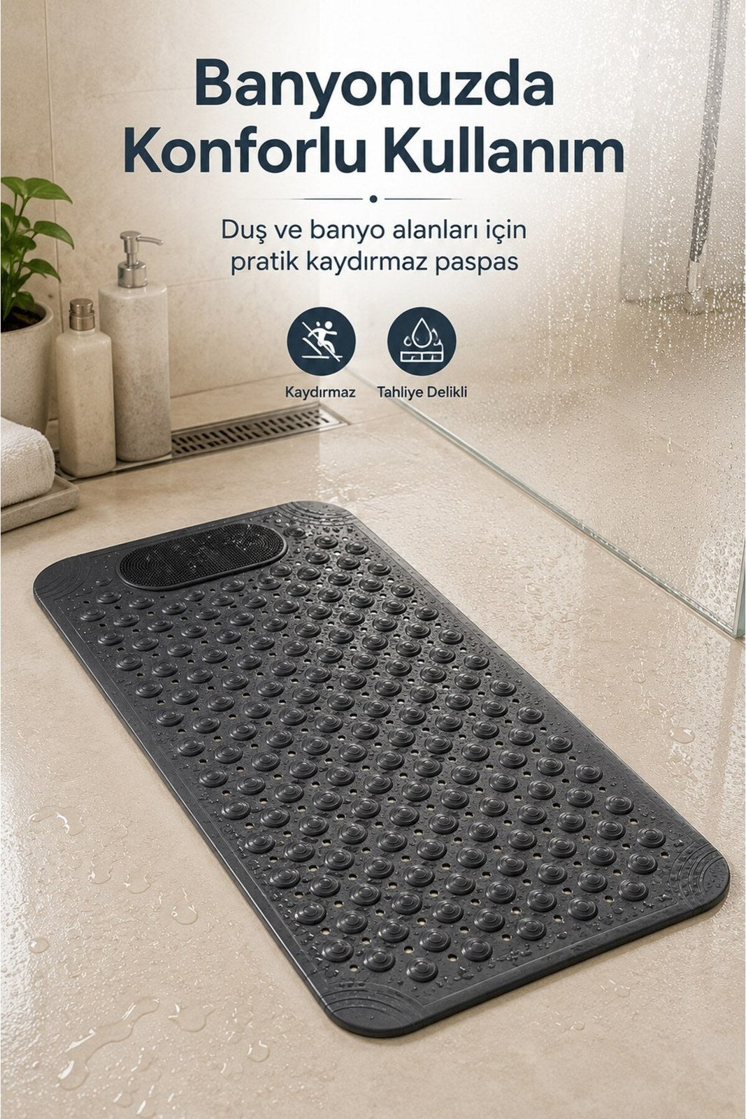 Kaydırmaz Banyo Duş Paspası