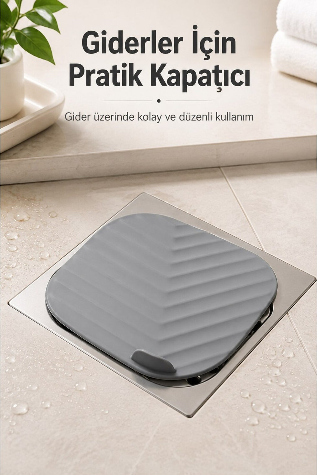 Silikon Gider Kapağı Esnek Banyo Duş Yer Süzgeci Kapatıcı