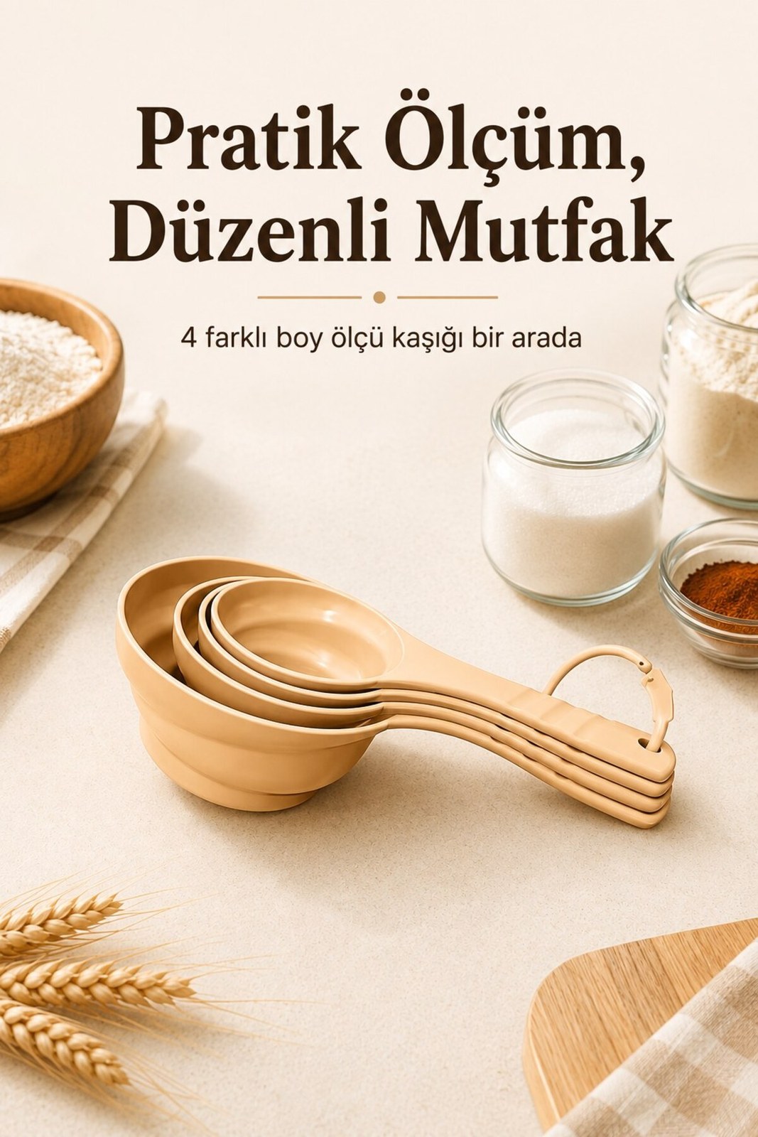Ölçü Kaşığı Seti 4 lü