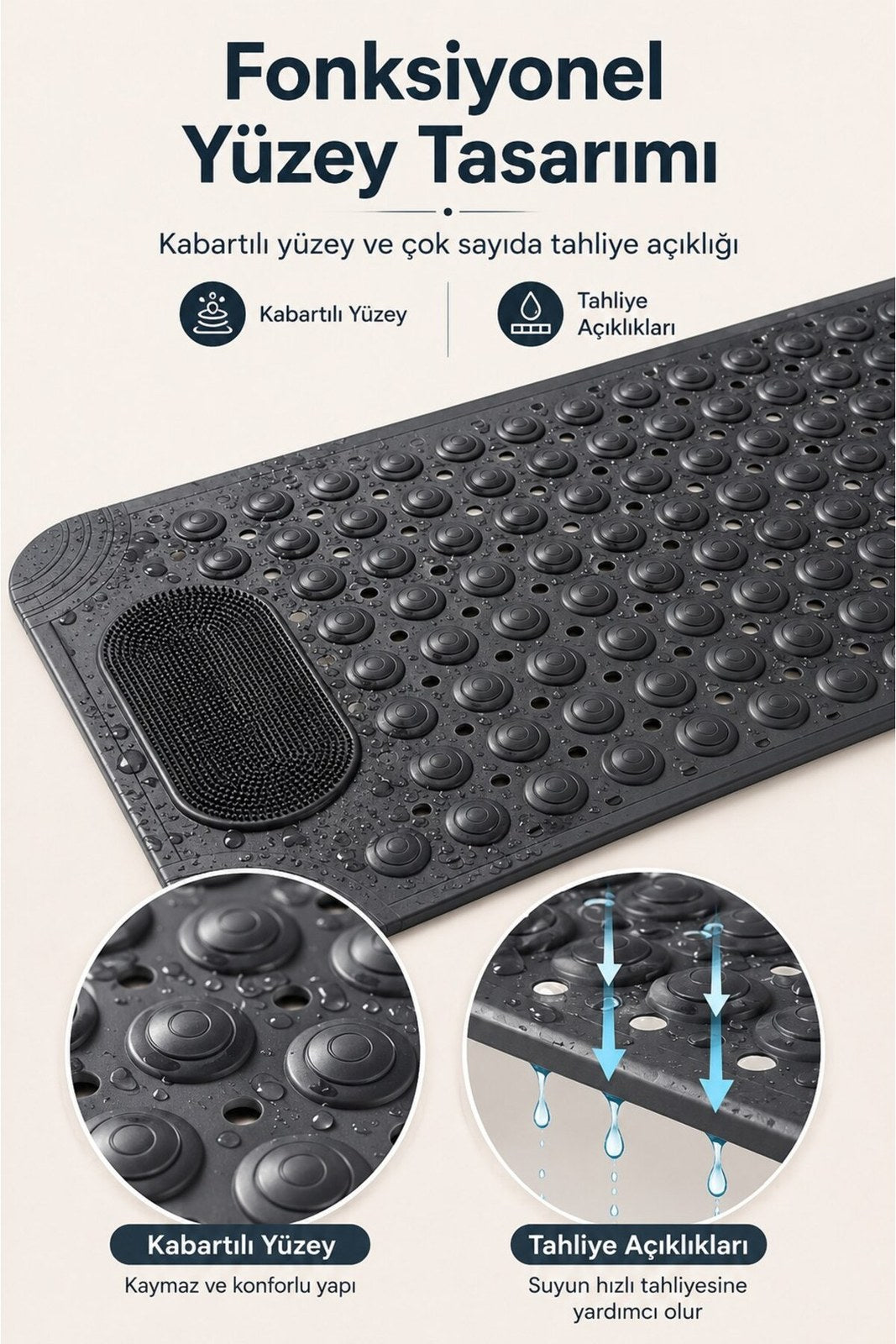Kaydırmaz Banyo Duş Paspası