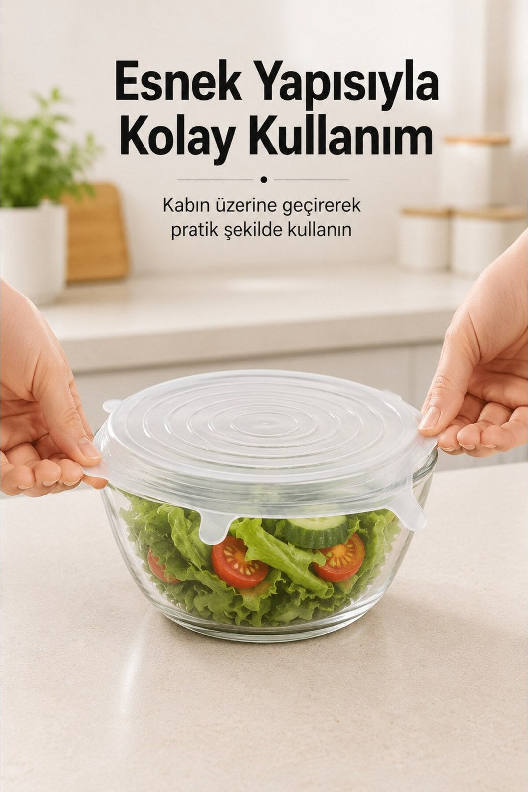 Esnek Silikon Streç Kapak Seti