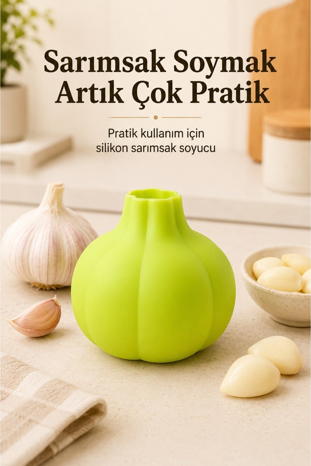 Silikon Sarımsak Soyucu