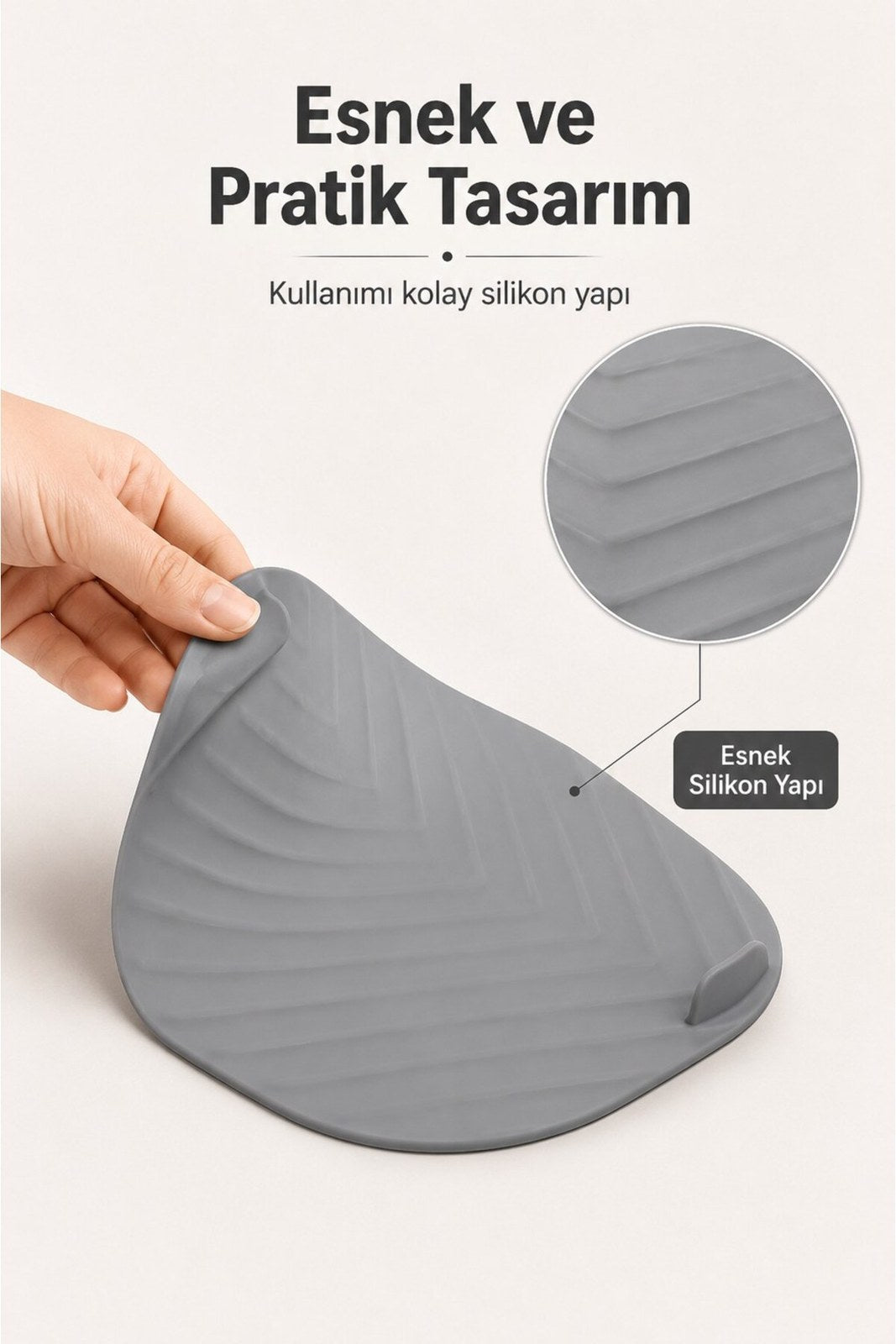 Silikon Gider Kapağı Esnek Banyo Duş Yer Süzgeci Kapatıcı