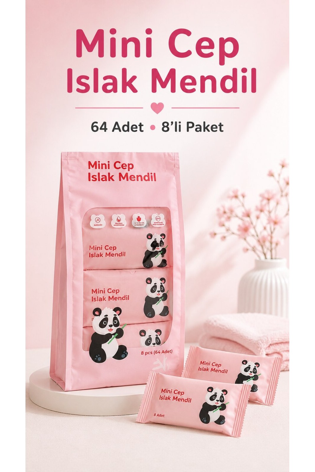 Mini Cep Islak Mendil