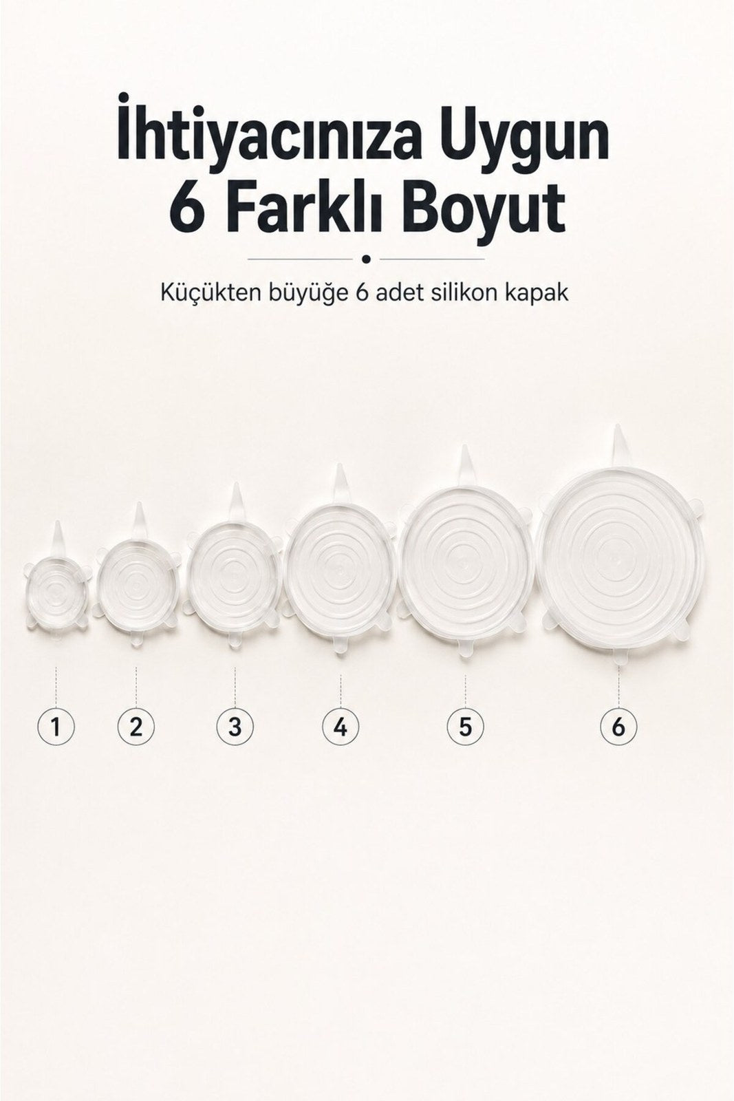 Esnek Silikon Streç Kapak Seti